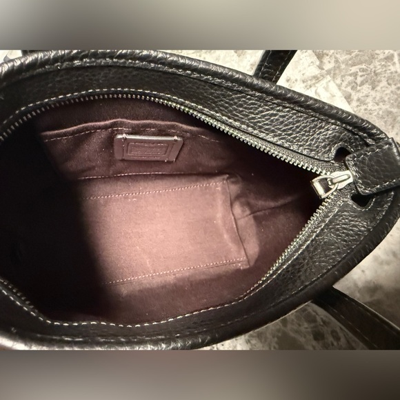 Coach City Mini Tote Bag In black pebbled leather CW031 - Picture 10 of 10